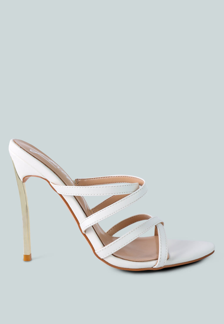 nightclub ready strappy stiletto heel sandal by ruw#color_white