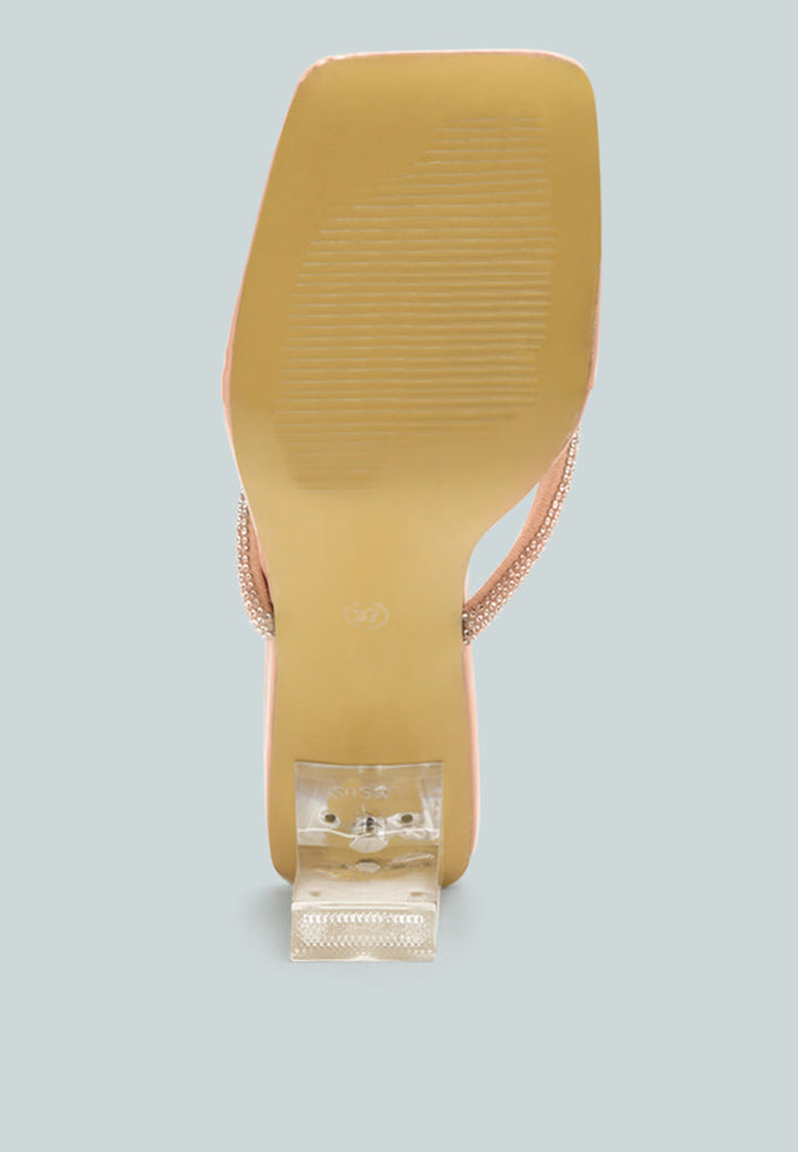 litchi rhinestone embellished strap sandals by ruw#color_nude