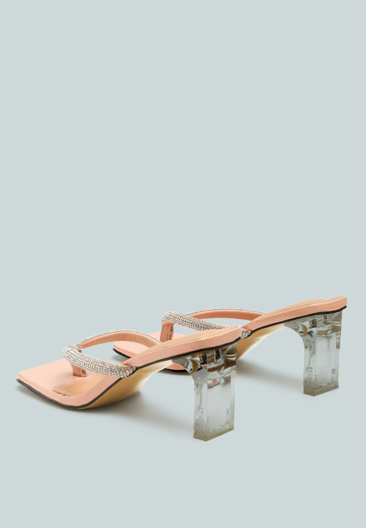 litchi rhinestone embellished strap sandals by ruw#color_nude