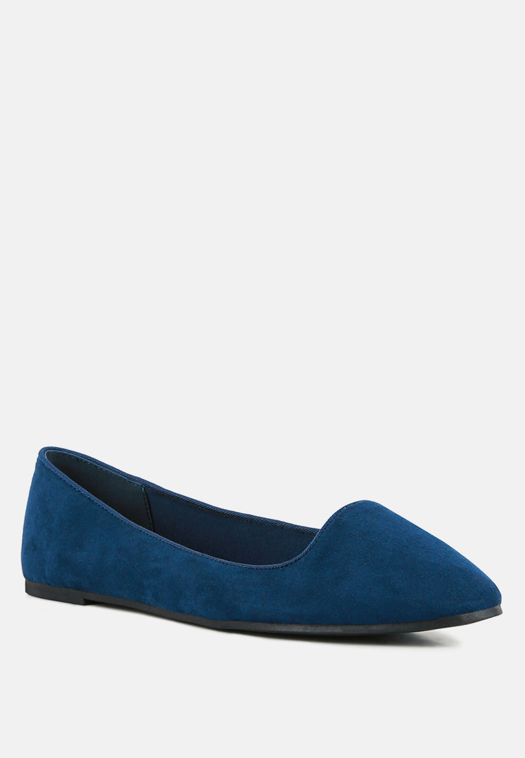 eyeore microfiber casual ballerinas by ruw#color_navy