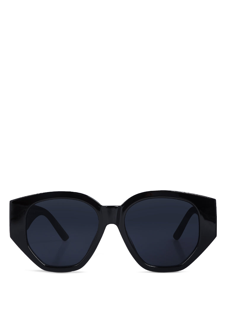oversized clubmaster sunglasses#color_black
