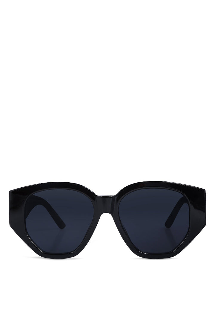 oversized clubmaster sunglasses#color_black