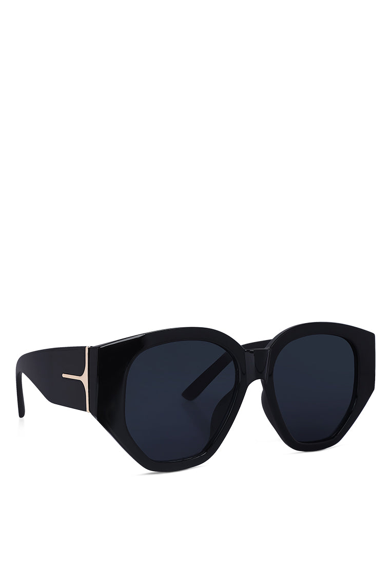 oversized clubmaster sunglasses#color_black