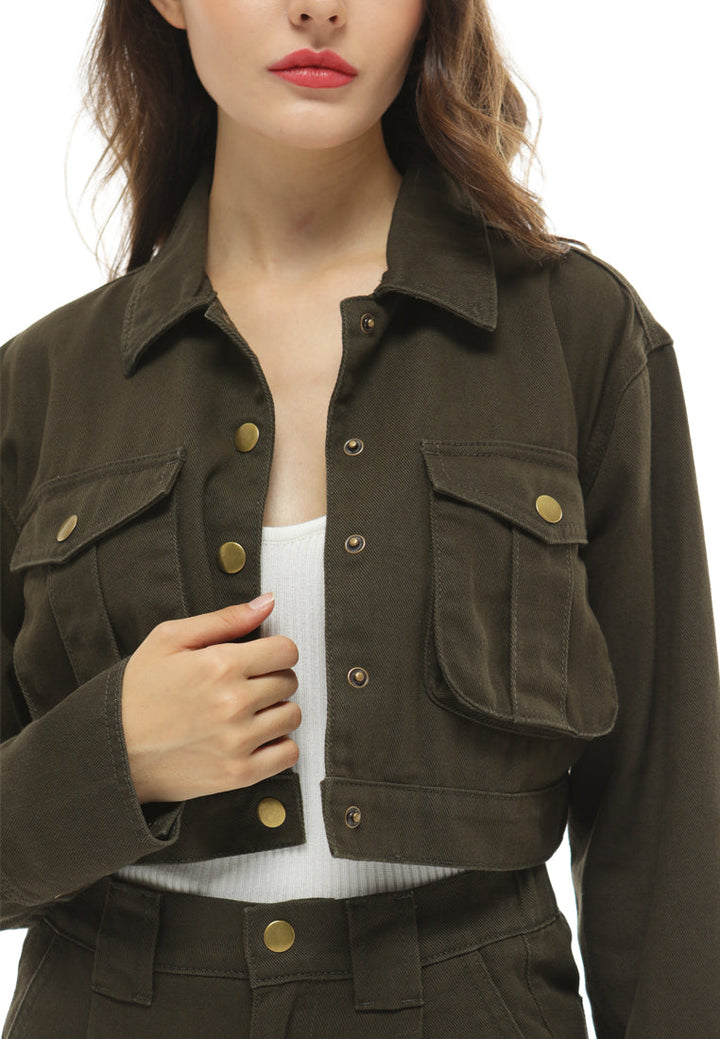 oversized crop jacket#color_army