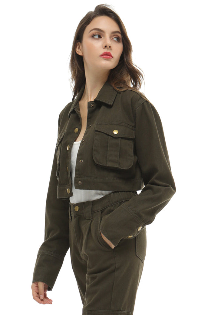 oversized crop jacket#color_army