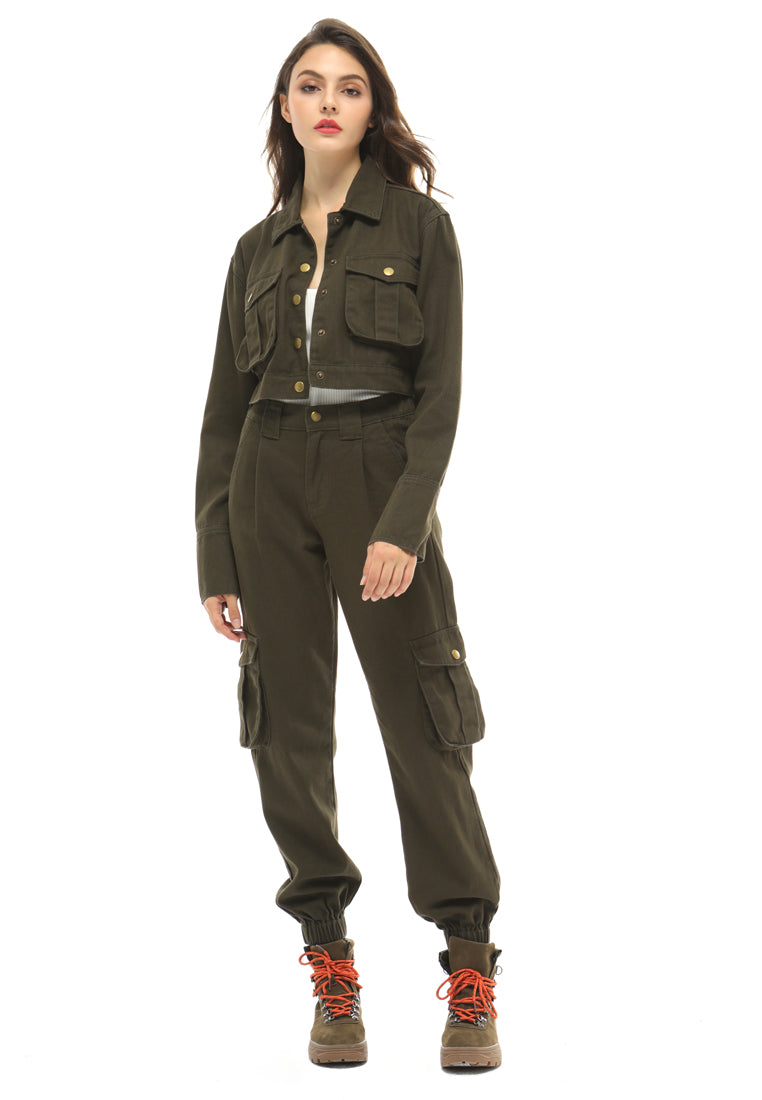 oversized crop jacket#color_army
