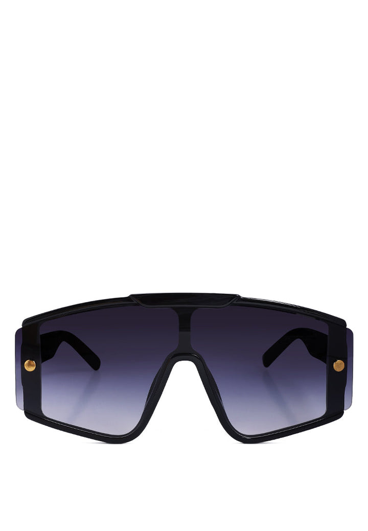 oversized polarized sunglasses#color_black