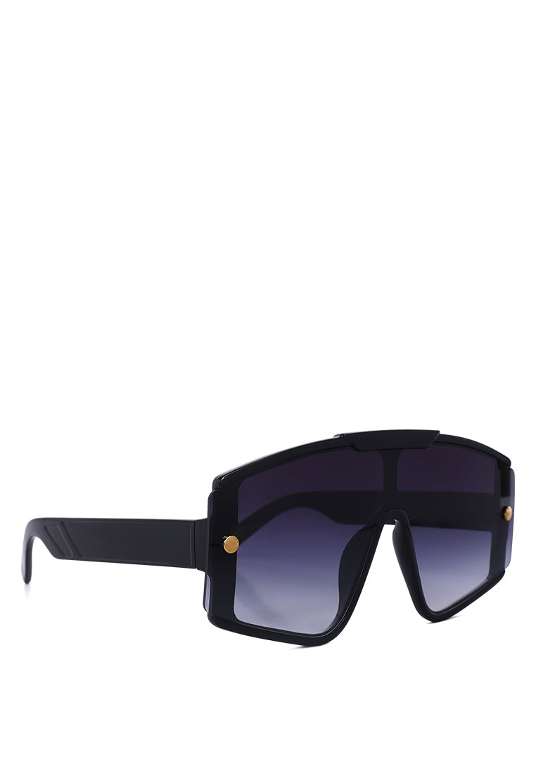 oversized polarized sunglasses#color_black