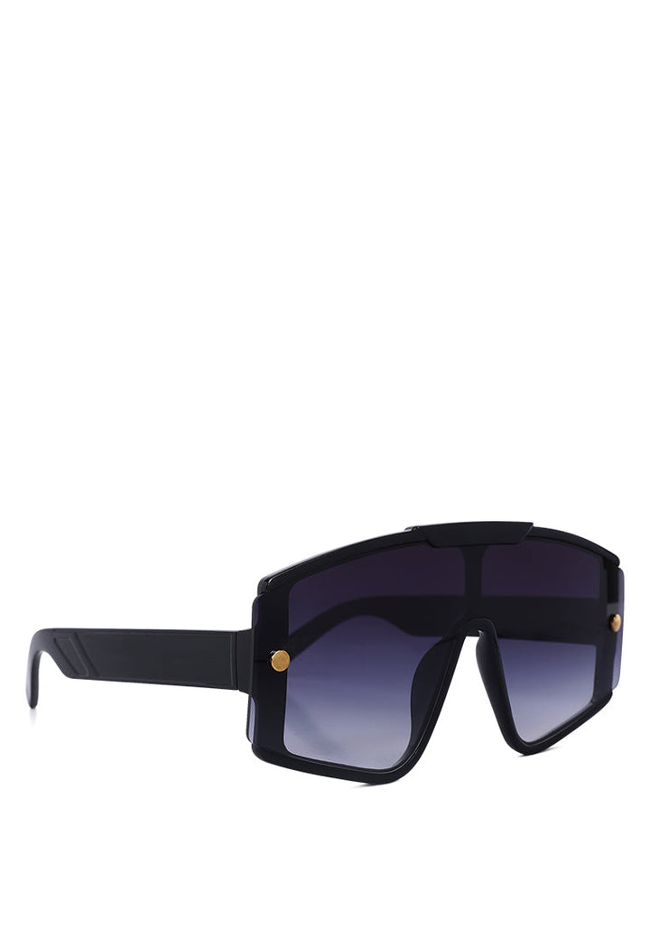 oversized polarized sunglasses#color_black