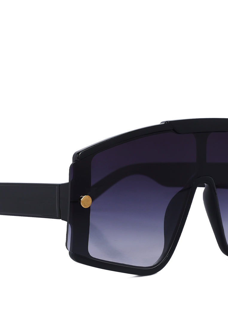 oversized polarized sunglasses#color_black