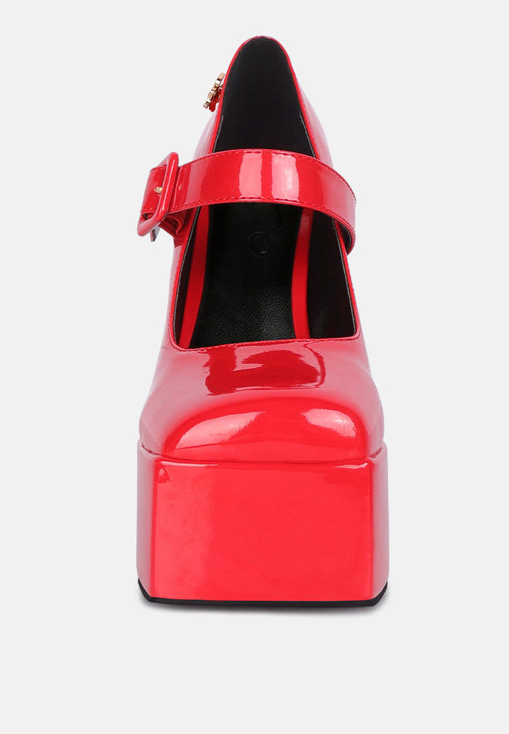 pablo statement high platform heel mary jane sandals by ruw#color_red