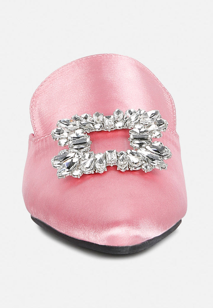 perrine diamante brooch slip on mules by ruw#color_blush