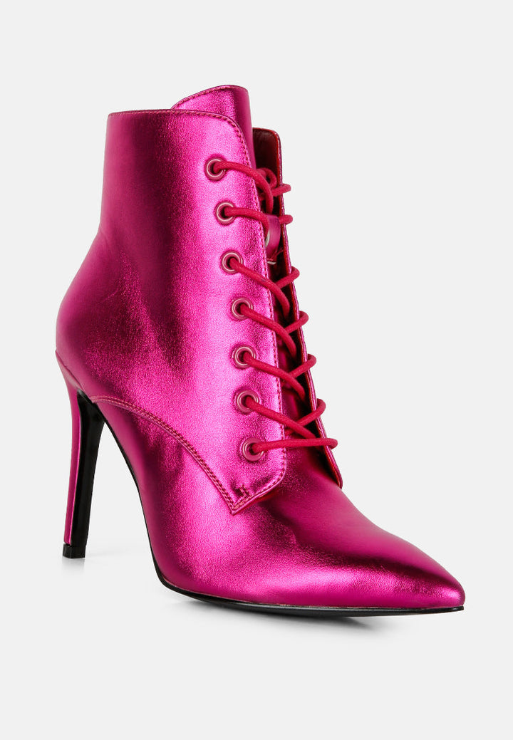 piet metallic stiletto ankle boot by ruw#color_fuchsia