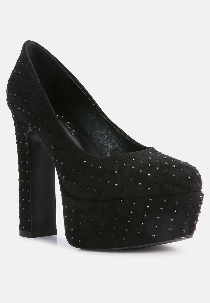 poppins glinting platform high pumps by ruw#color_black