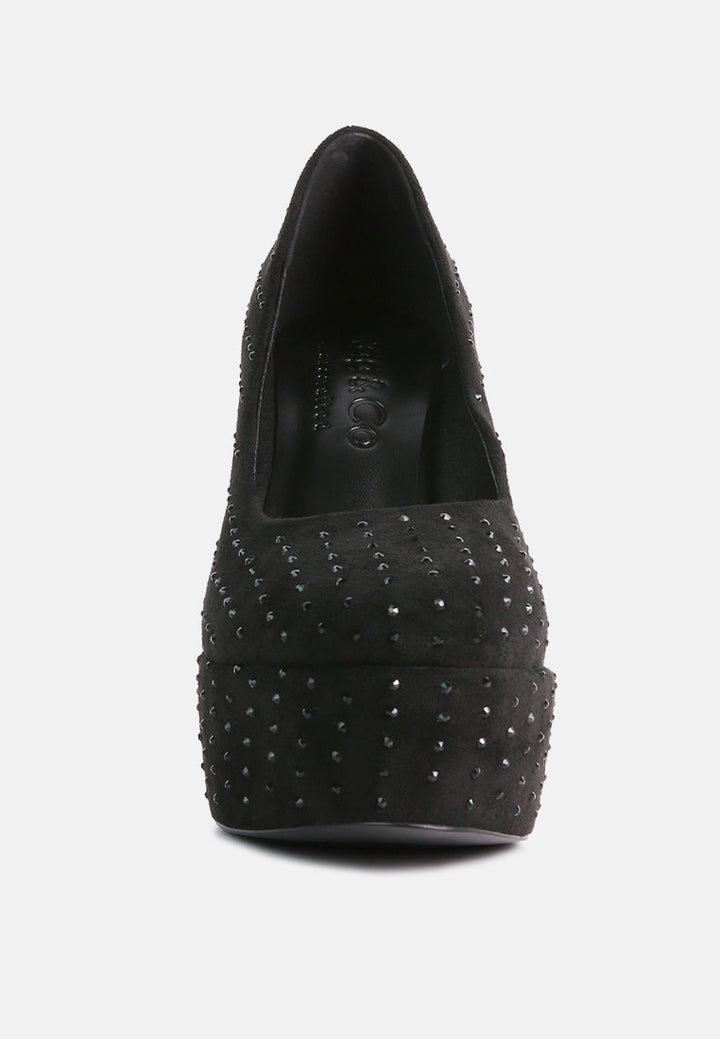 poppins glinting platform high pumps by ruw#color_black