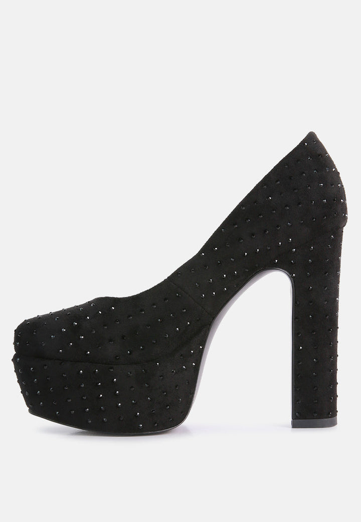 poppins glinting platform high pumps by ruw#color_black