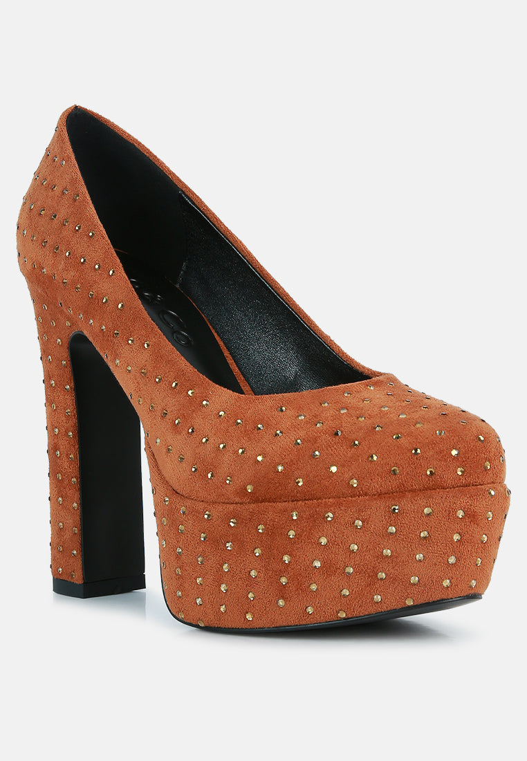 poppins glinting platform high pumps by ruw#color_tan