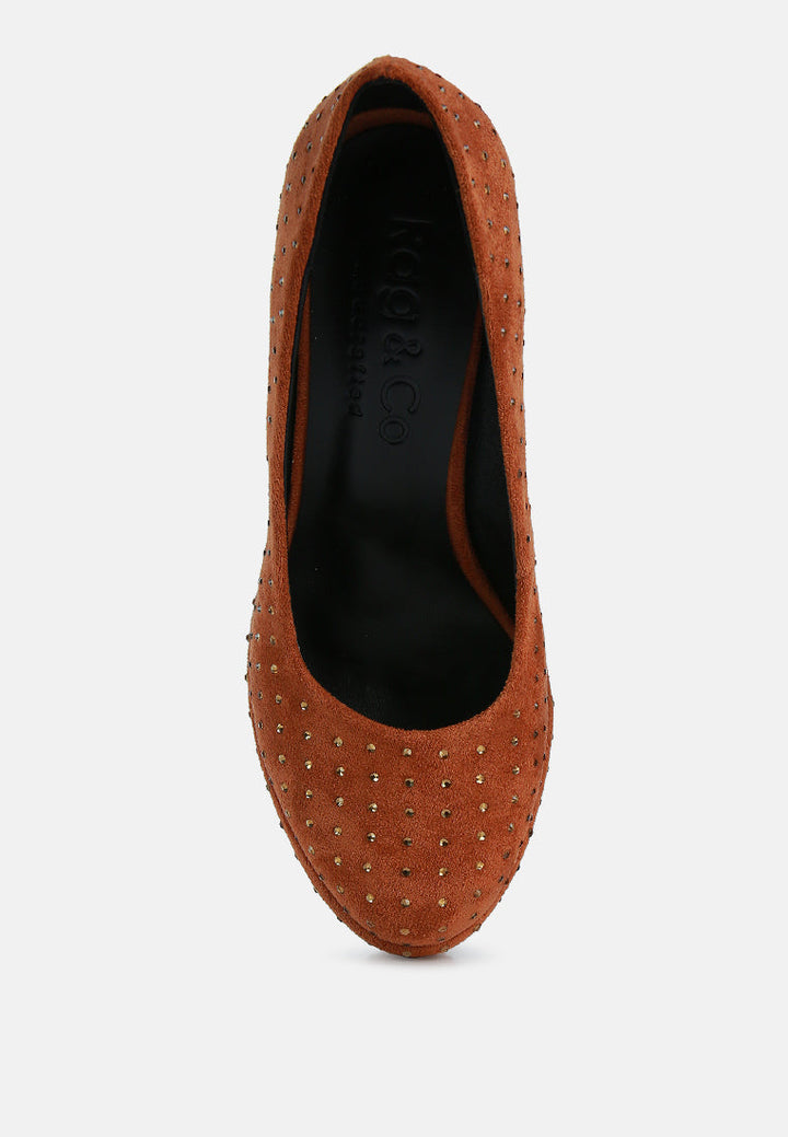 poppins glinting platform high pumps by ruw#color_tan