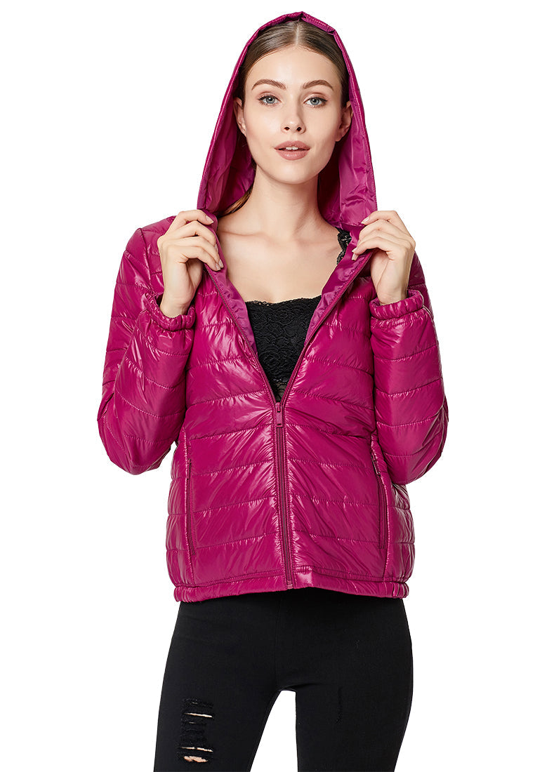 hooded puffer jacket#color_purple