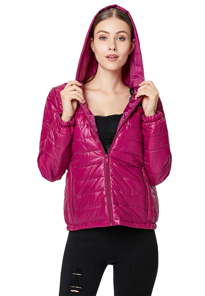 hooded puffer jacket#color_purple