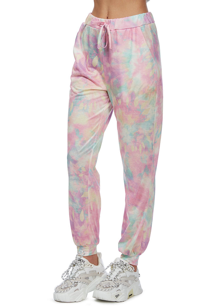 Tie-Dye Settle in Style Lounge Pants#color_pink-combo