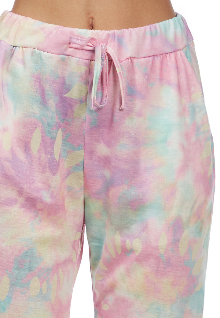 Tie-Dye Settle in Style Lounge Pants#color_pink-combo