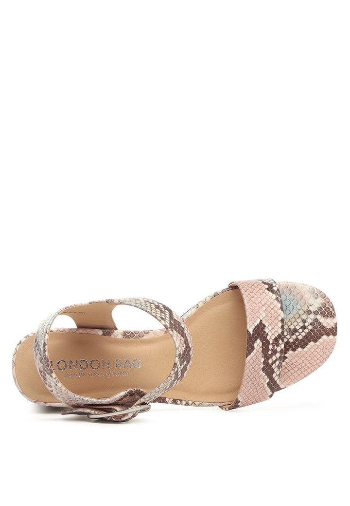 verang textured block heel sandals#color_pink