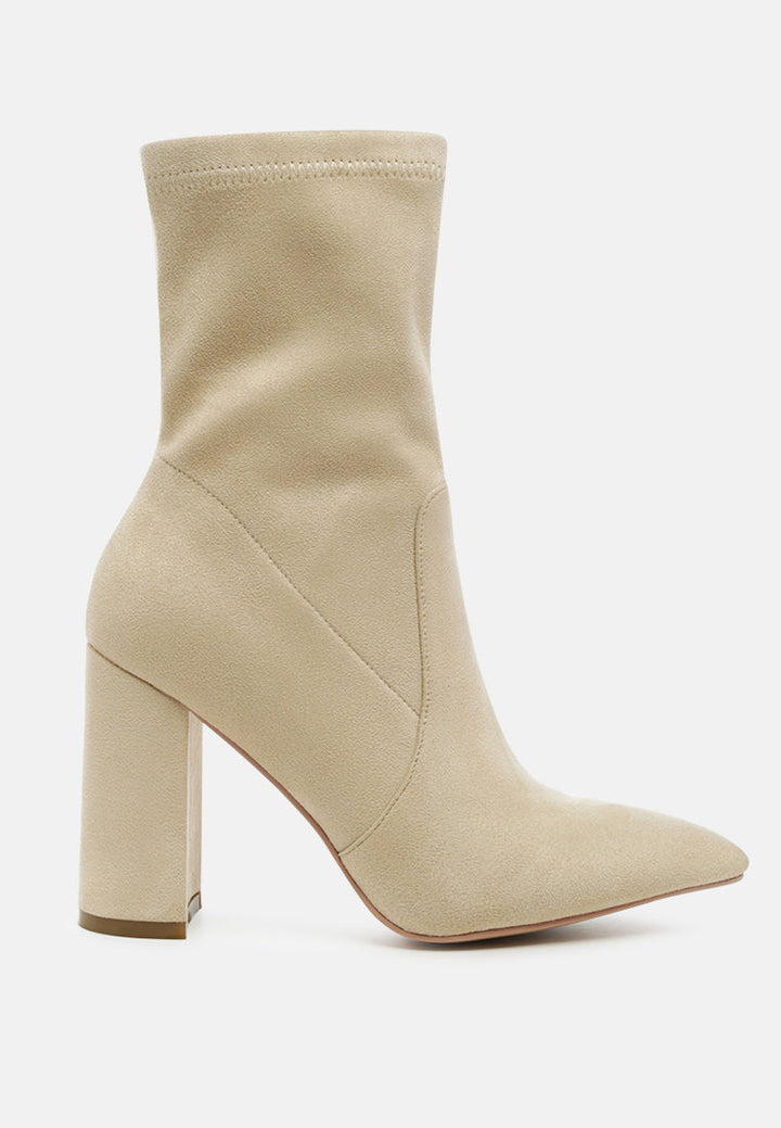 zahara faux suede block heeled boots by ruw#color_beige