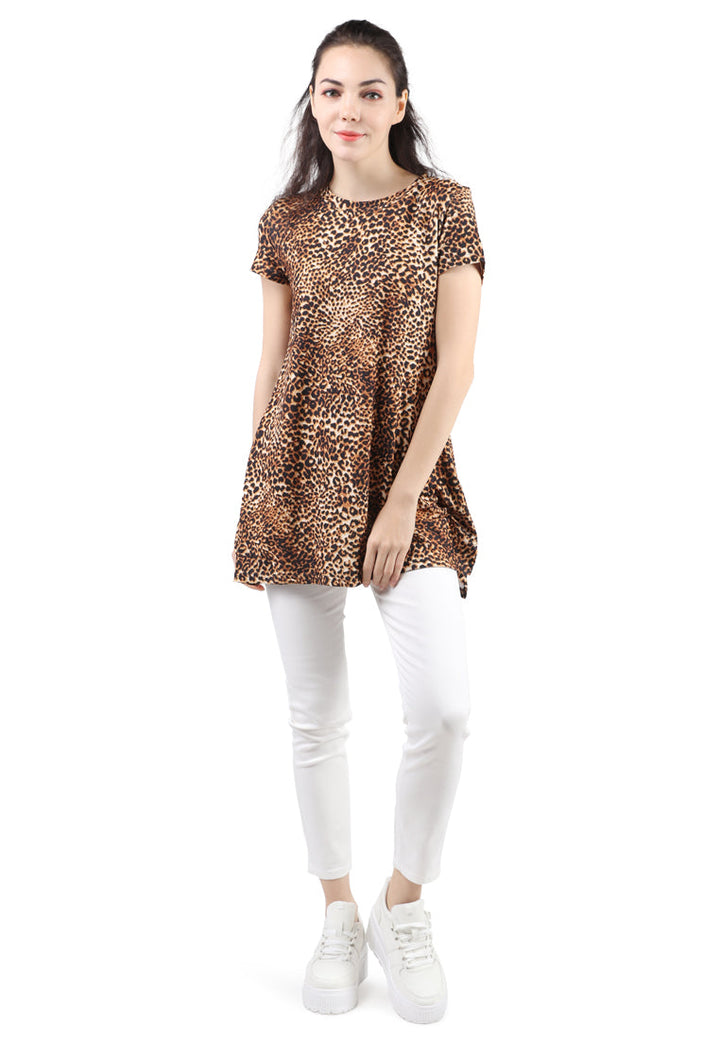pretty vibes floral tunic#color_leopard-print
