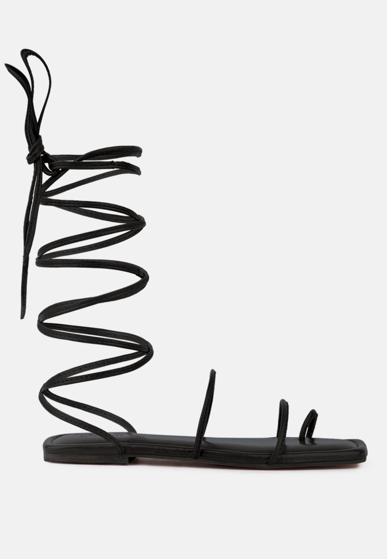 amatha essential toe ring summer leather flats by ruw#color_black