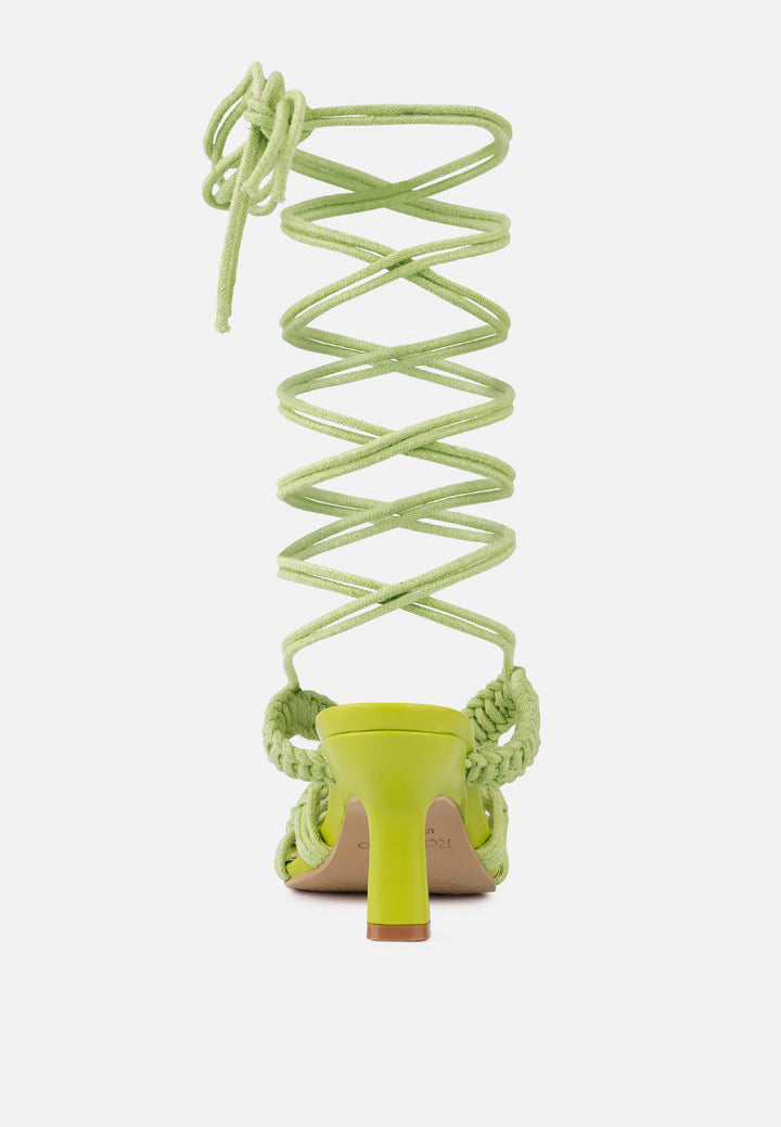 beroe braided handcrafted lace up sandal by ruw#color_green