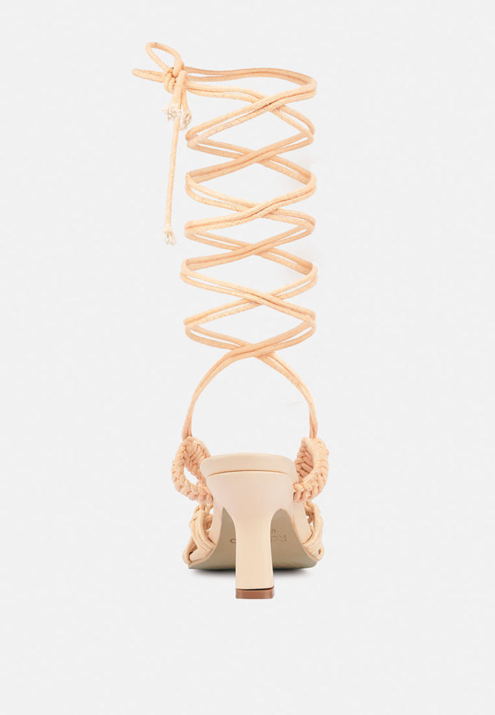 beroe braided handcrafted lace up sandal by ruw#color_latte
