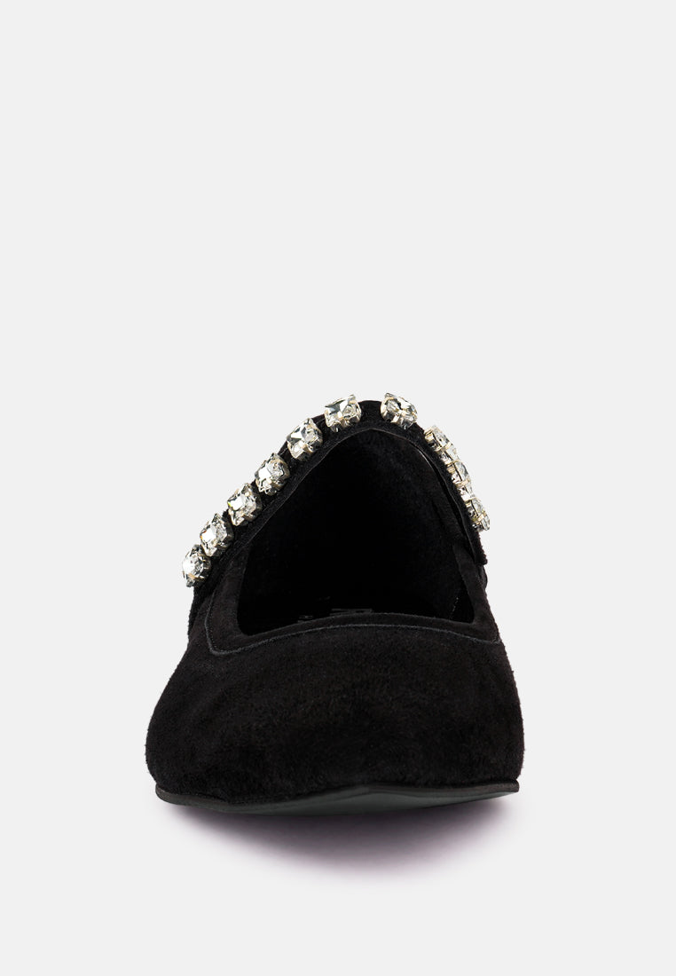 assisi fine suede maryjane ballet flats by ruw#color_black