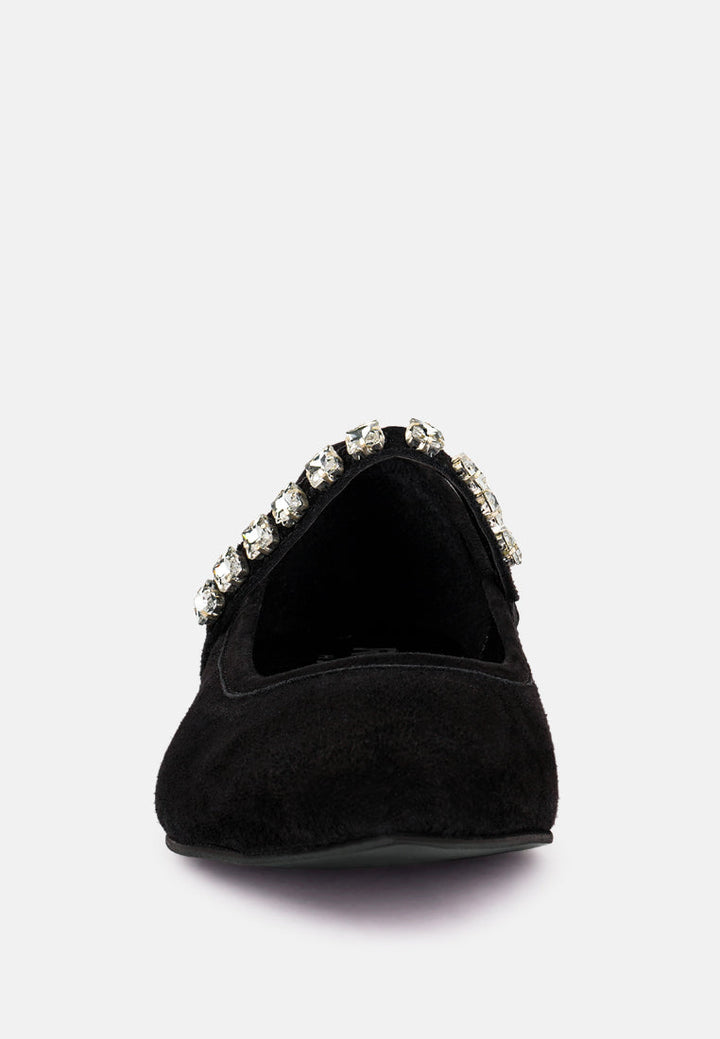 assisi fine suede maryjane ballet flats by ruw#color_black