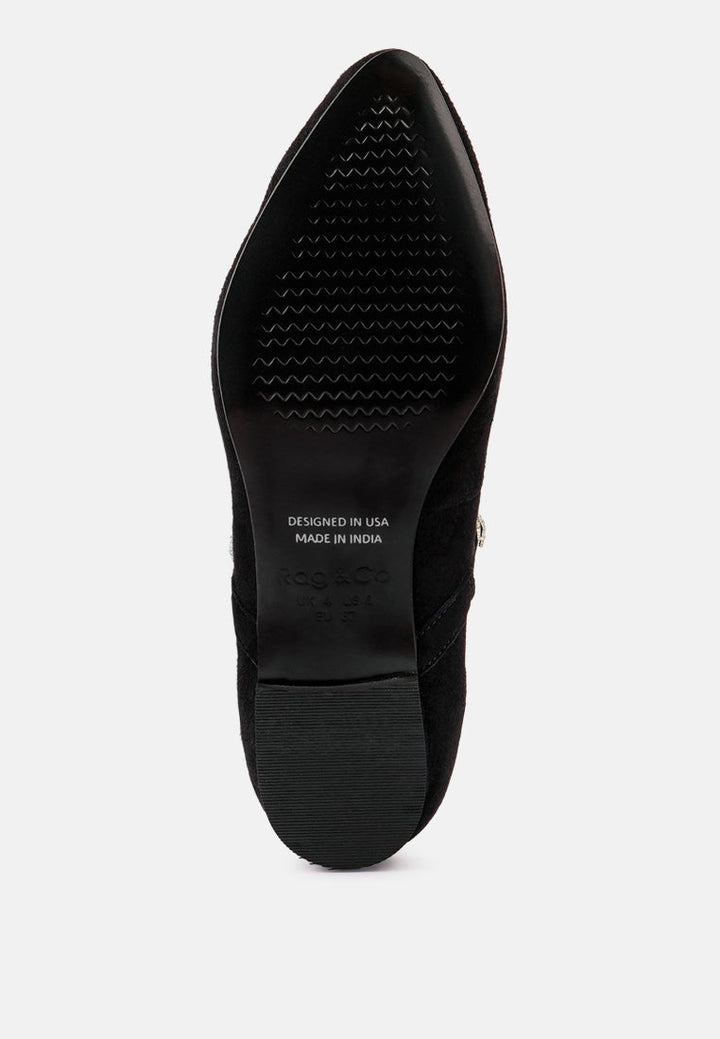 assisi fine suede maryjane ballet flats by ruw#color_black