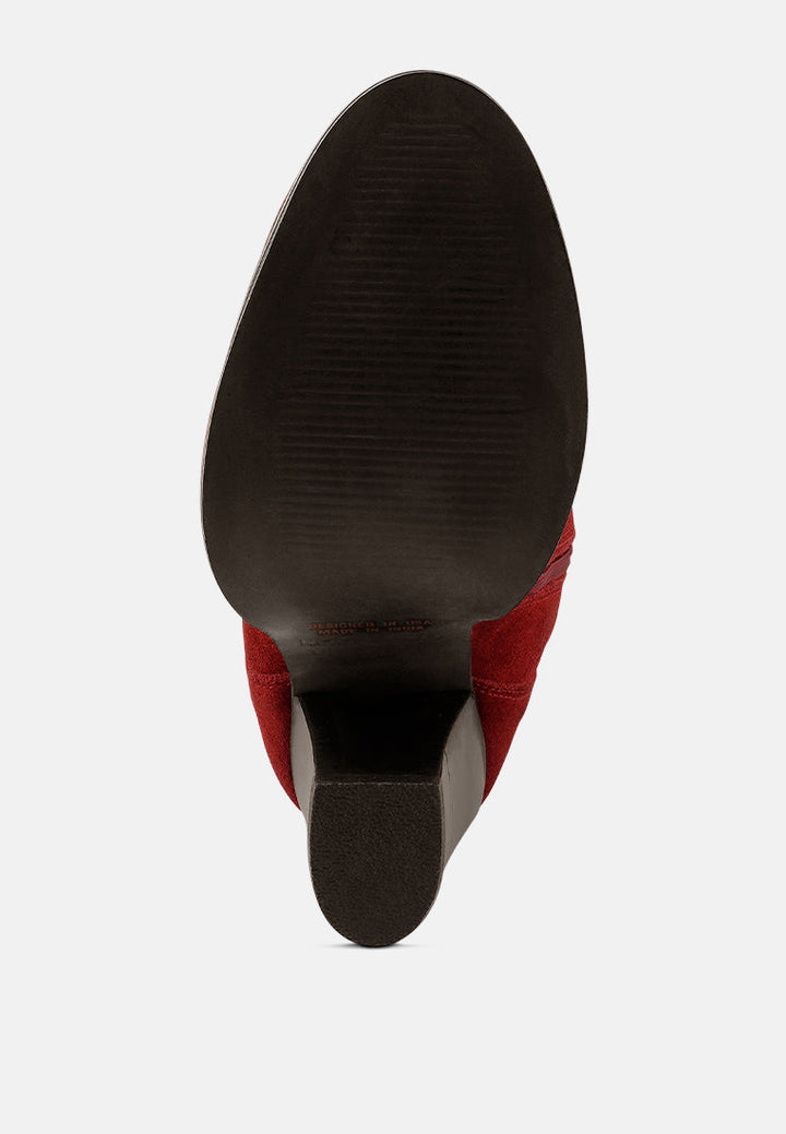 street-slay antique heeled calf boot by ruw#color_red