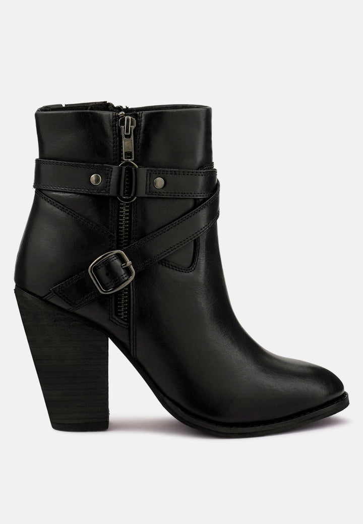 cat-track leather ankle boots by ruw#color_black