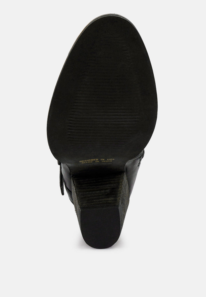 cat-track leather ankle boots by ruw#color_black
