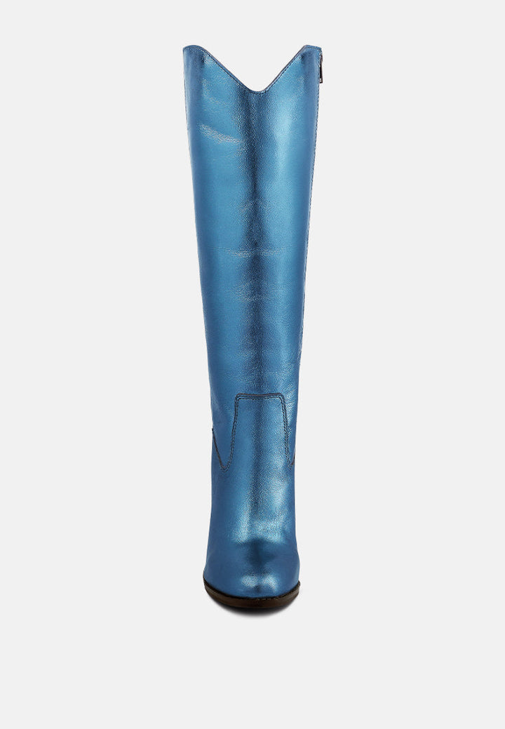 great-storm  leather calf boots by ruw#color_blue