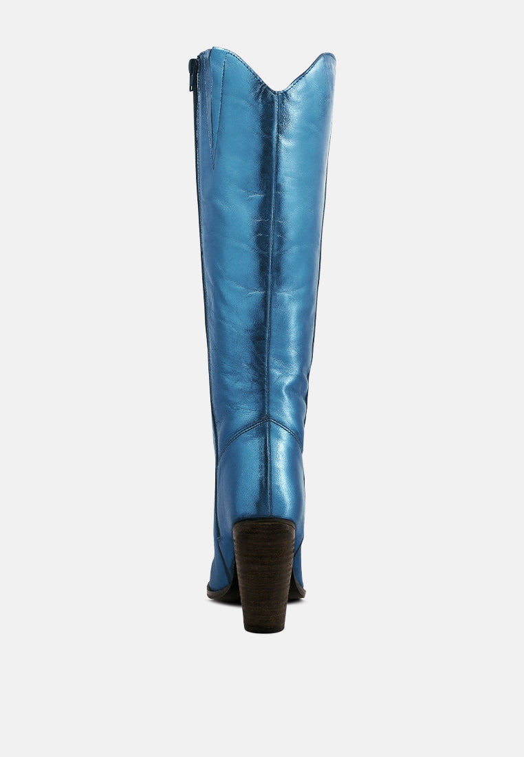 great-storm  leather calf boots by ruw#color_blue