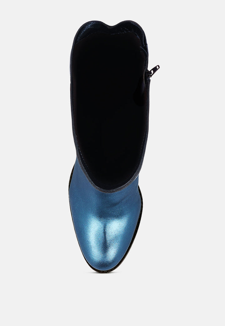 great-storm  leather calf boots by ruw#color_blue