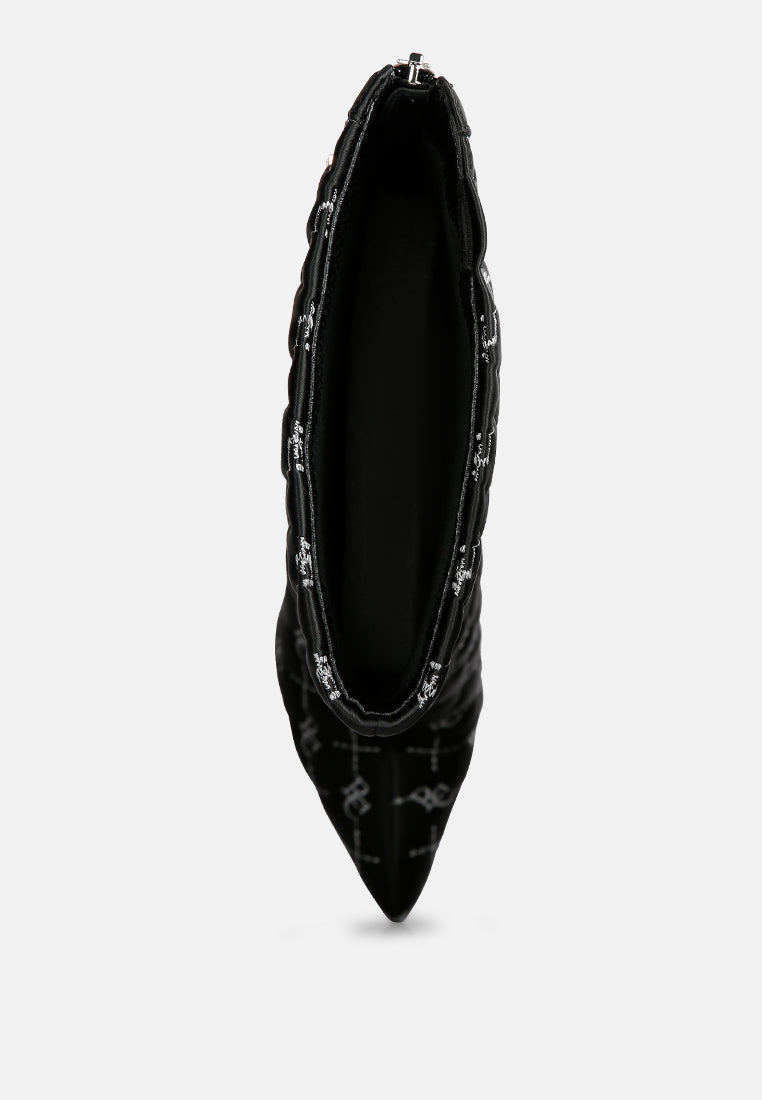 rhapsody monogram stiletto calf boots#color_black