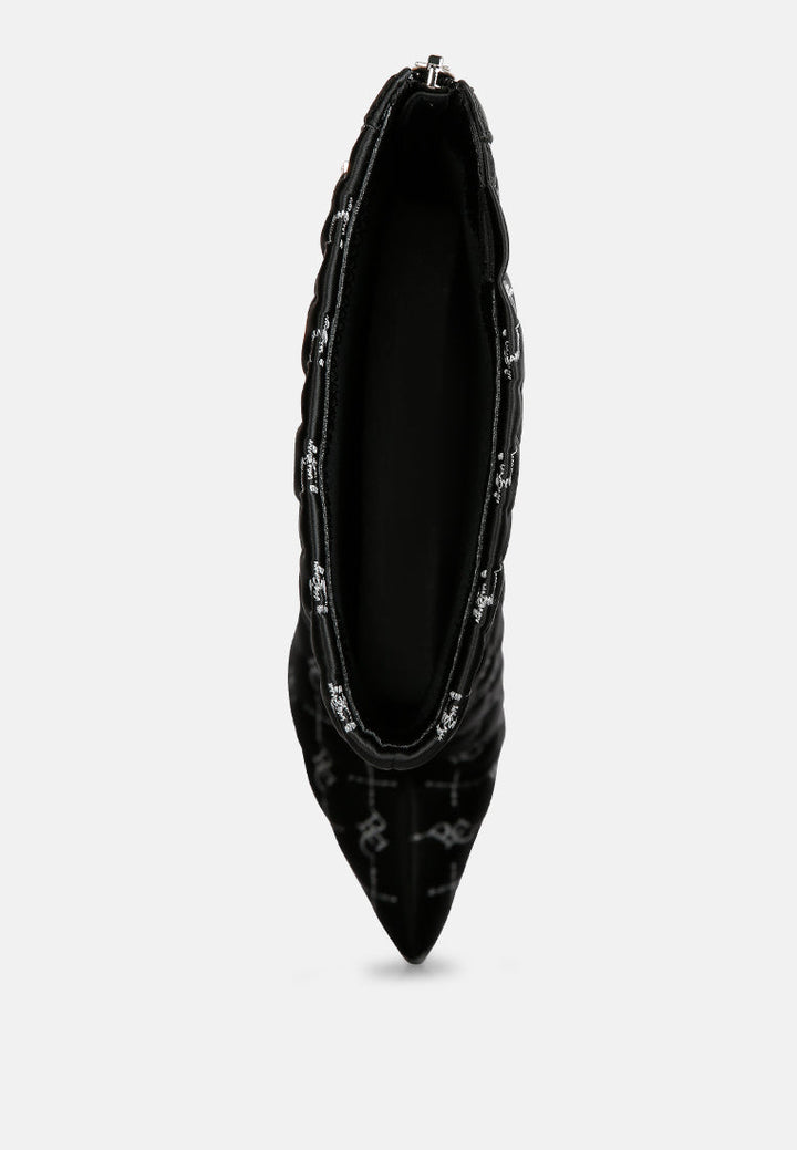 rhapsody monogram stiletto calf boots#color_black