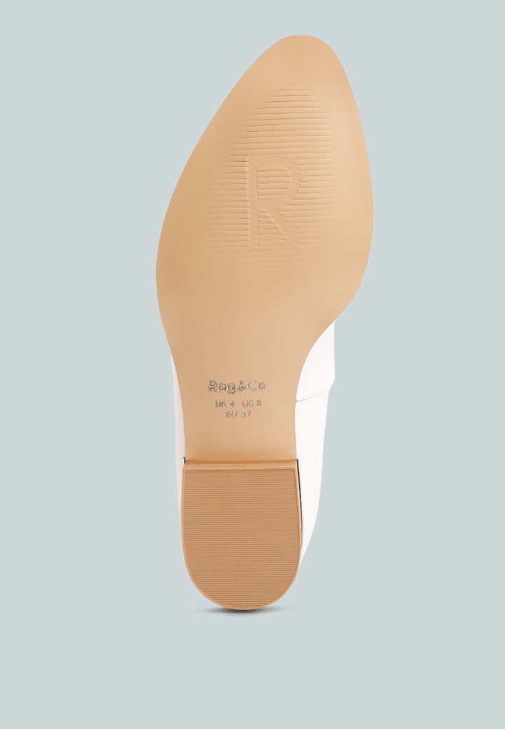 richelli metallic sling detail loafers by ruw#color_white