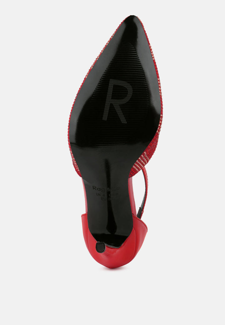 nobles rhinestone patterned stiletto sandals by ruw#color_red