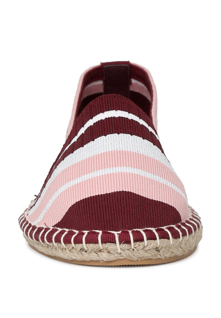 neon highlights slip-on espadrilles#color_wine-red