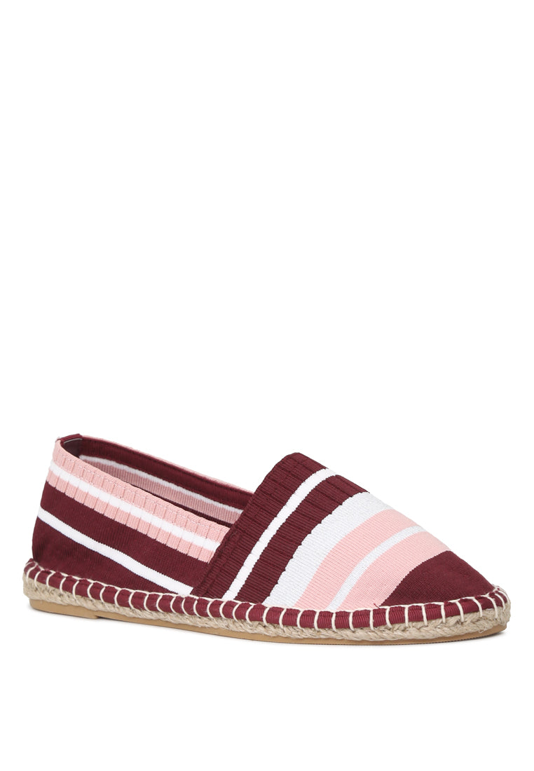 neon highlights slip-on espadrilles#color_wine-red