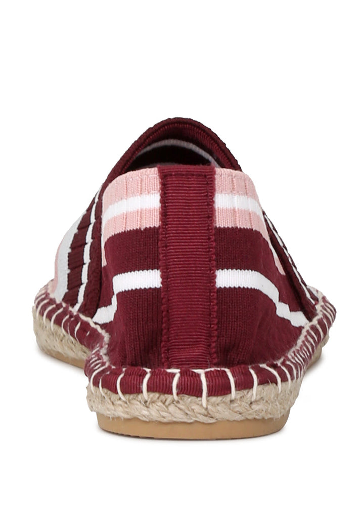 neon highlights slip-on espadrilles#color_wine-red