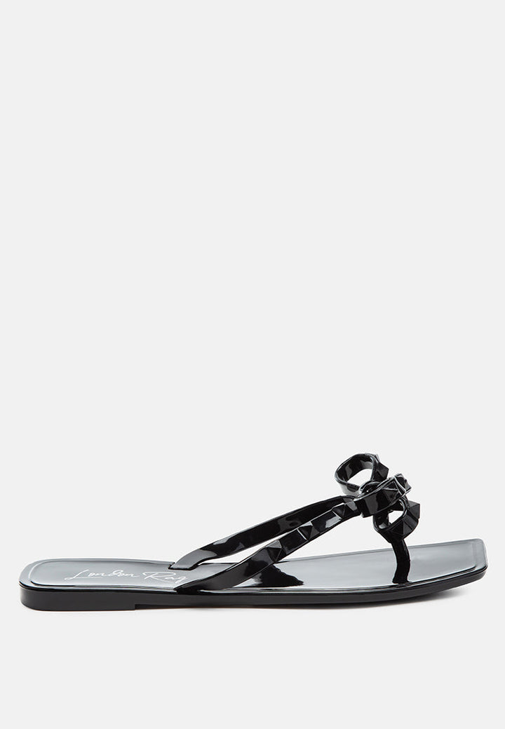 retta bow thong flats by ruw#color_black