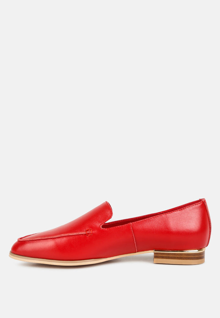 richelli metallic sling detail loafers by ruw#color_red